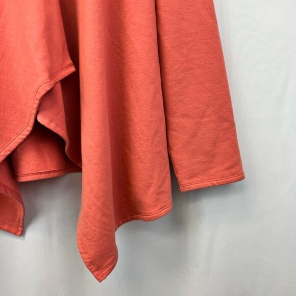 Denim & Co. Womens Cardigan Sweater Coral Long Sleeve V Neck Single Button M - Picture 8 of 11